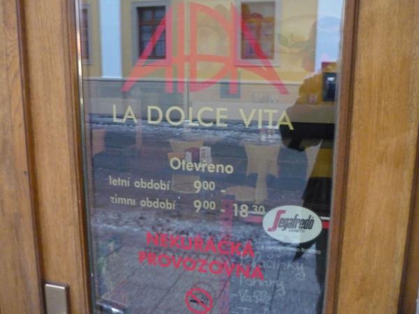 Otvírací doba - Cukrárna Aida La Dolce Vita